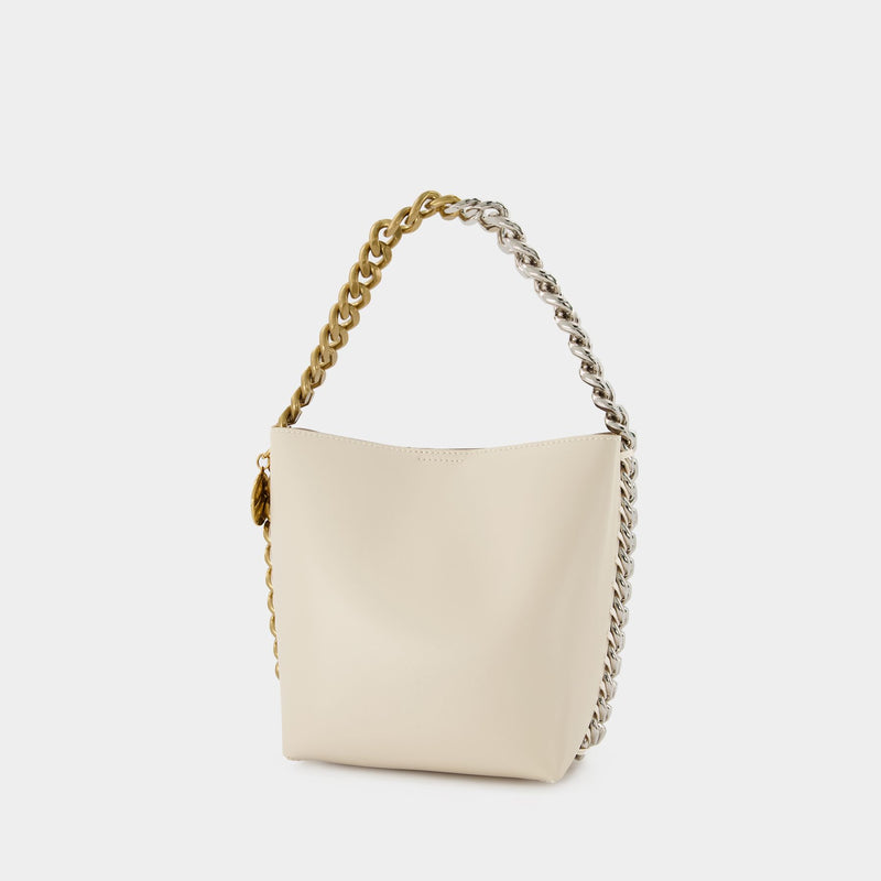 Frame Bucket Hobo Bag - Stella Mccartney -  White Pur - Leather Vegan
