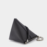 The Curve Bag in Black Leather