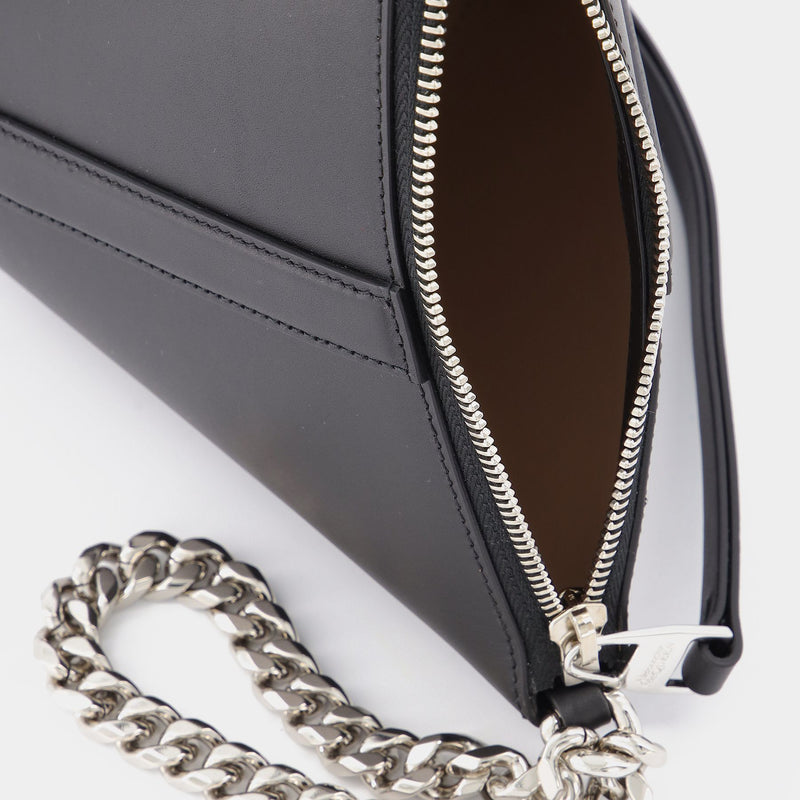 The Curve Bag in Black Leather