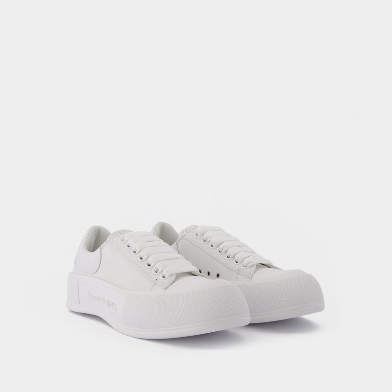 Sneakers in White Leather