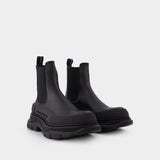 Tread Slick Boots  in Black Leather