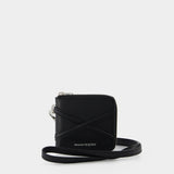 Zip Around Billfold Wallet - Alexander Mcqueen - Black - Leather