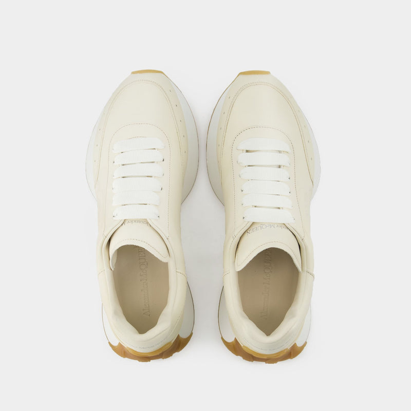 Sprint Sneakers - Alexander Mcqueen - Beige - Leather