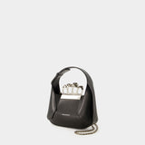 Jewelled Hobo Mini Bag - Alexander Mcqueen - Leather - Black