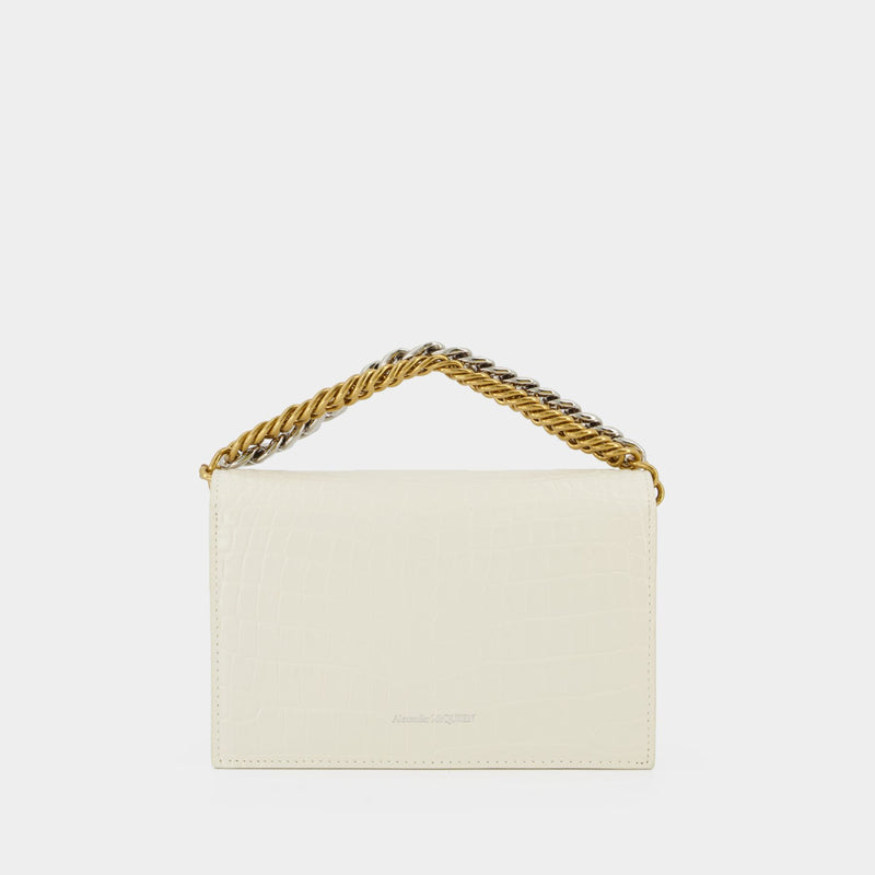 Small Skull Ch Hobo Bag - Alexander Mcqueen -  Soft Ivory - Leather