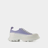 Tread Slick Sneakers - Alexander Mcqueen - Lilac/White - Leather