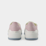Oversized Sneakers - Alexander Mcqueen - White/Pink - Leather