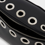 Biker Bumbag Belt Bag - Alexander Mcqueen -  Black - Leather