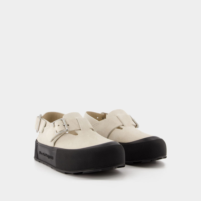 Oversize Flat Shoes - Alexander Mcqueen - Multi - Leather