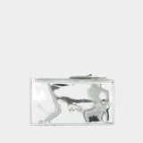 Small Skull Card Holder - Alexander McQueen - Silver