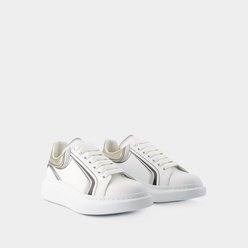 Oversized Sneakers - Alexander Mcqueen - Leather - White/Vanilla