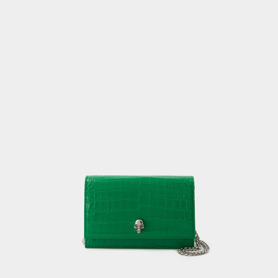 Skull Crossbody - Alexander McQueen - Leather - Green