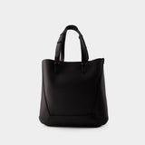 The Edge Medium Shopper Bag - Alexander Mcqueen - Leather - Black