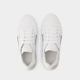 Oversized Sneakers - Alexander McQueen - Leather - White/Black