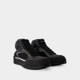 Deck Sneakers - Alexander McQueen - Leather - Black/White