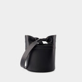 The Bucket Bow Crossbody - Alexander McQueen - Leather - Black