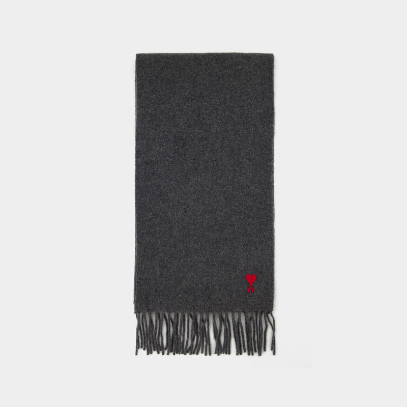 Classic ADC Scarf in Grey Wool