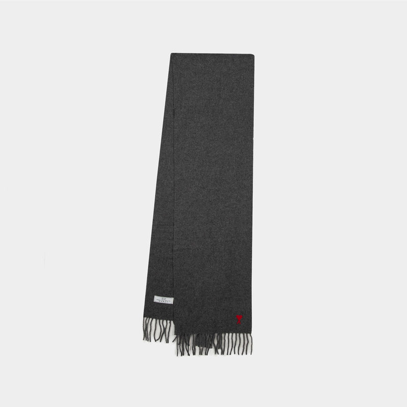 Classic ADC Scarf in Grey Wool