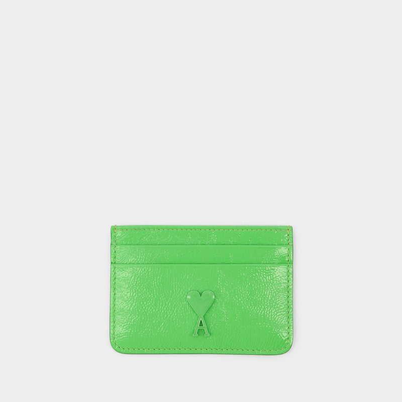 Cardholder in Green Leather