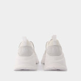 New Lucky 9 Sneakers in White Leather