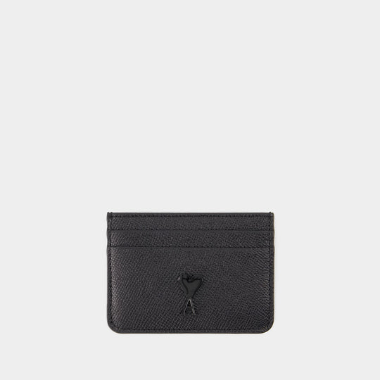 ADC Card Holder - AMI Paris - Leather - Black