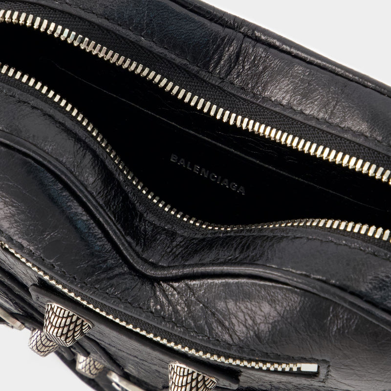 Cag Heart Mini Bag - Balenciaga - Leather - Black