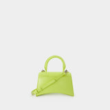 Hourglass Xs Bag - Balenciaga -  Lime - Leather