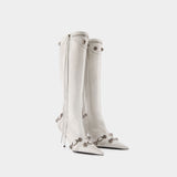 Cagole H90 Boots - Balenciaga - Leather - White