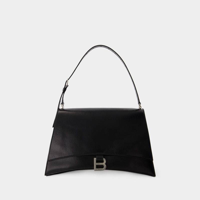 Crush Sling Bag M - Balenciaga - Leather - Black