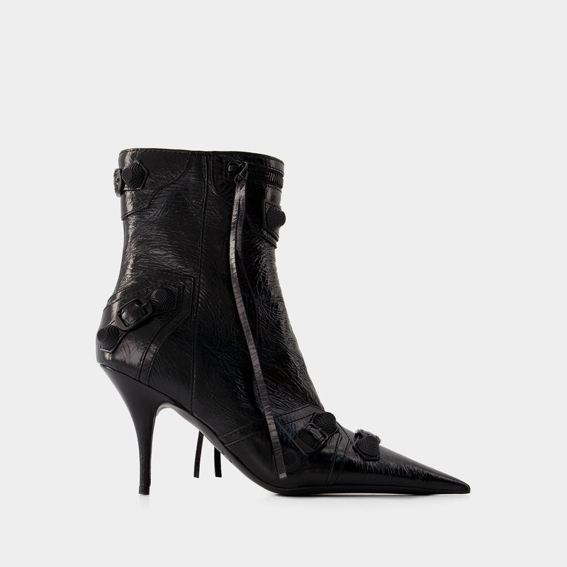 Cagole Bootie H90 Ankle Boots - Balenciaga - Leather - Black