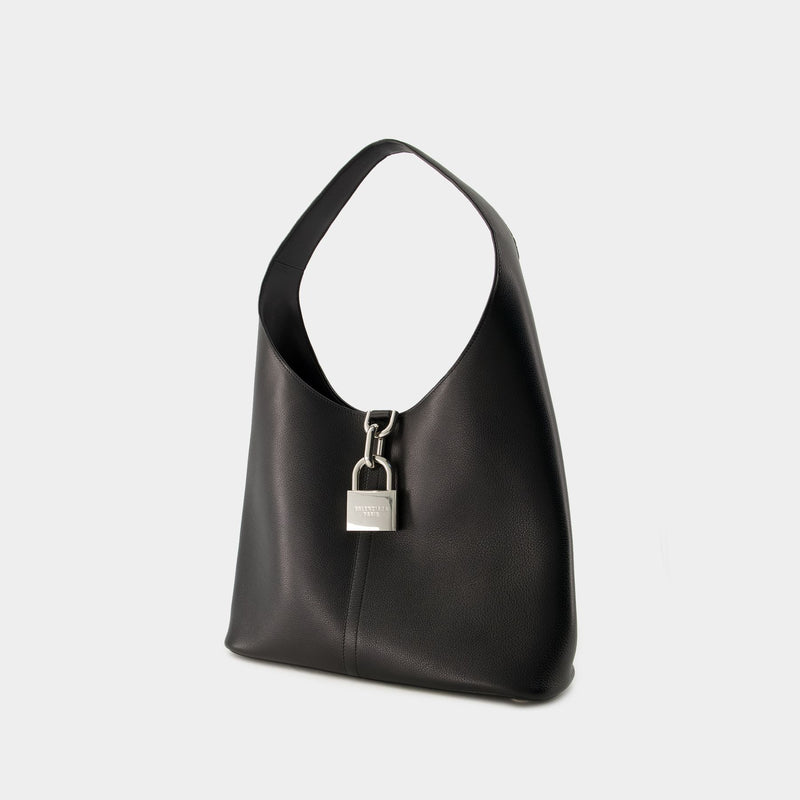 Locker Hobo M Shoulder Bag - Balenciaga - Leather - Black