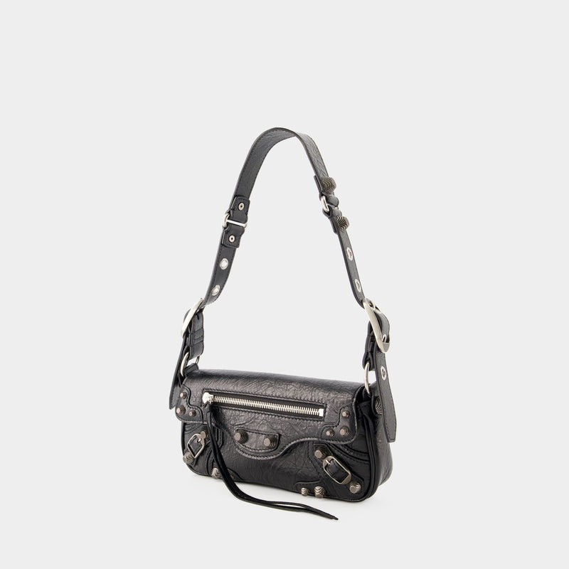 Le Cagole Sling Xs Shoulder Bag Balenciaga Leather Black