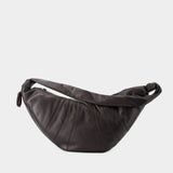 Large Croissant Crossbody bag - Lemaire - Leather - Chocolate