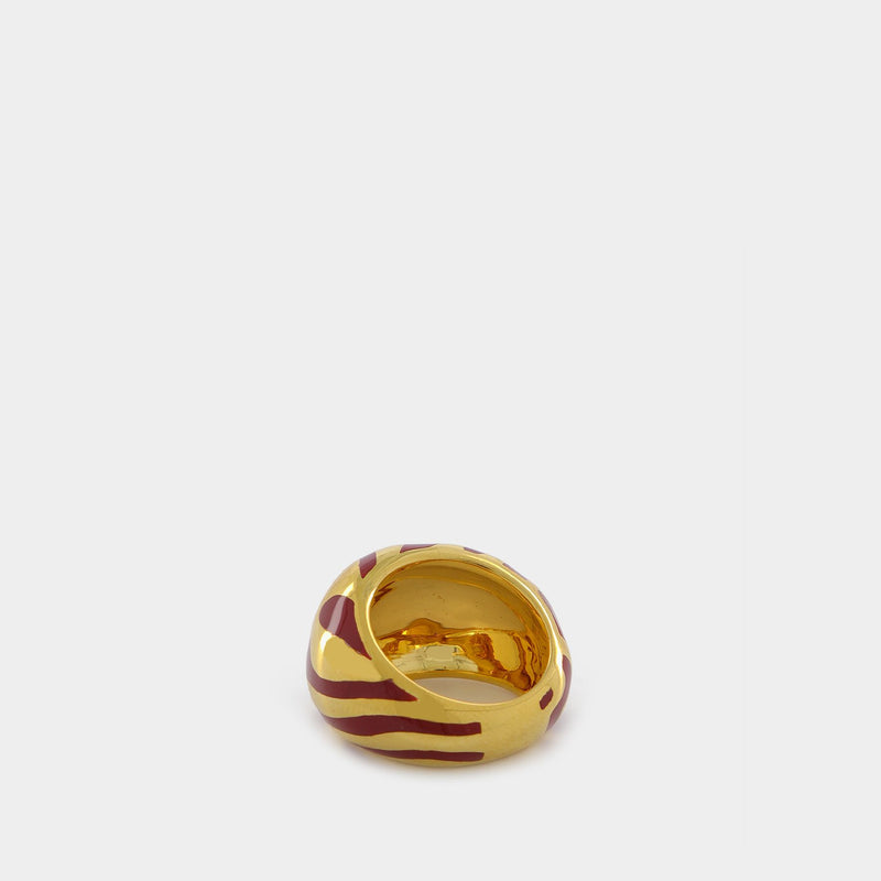 Liwa Ring in Red Resin/Gold