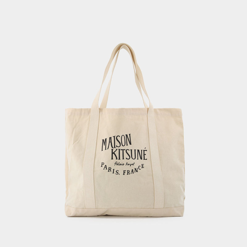 Palais Royal Tote Bag - Maison Kitsune - Cream - Cotton