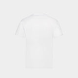 Profile Fox Patch Pocket Tee-Shirt in White Cotton