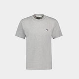 Grey Fox Head Patch T-shirt - Maison Kitsune - Cotton - Grey