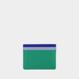 Chillax Card Holder - Maison Kitsuné - Green - Leather