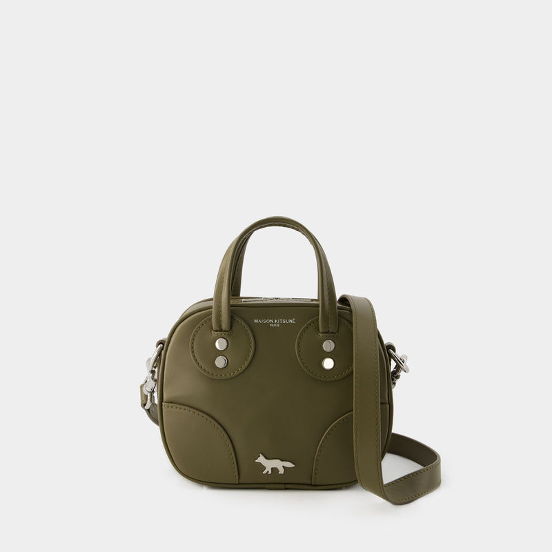 Boogie Crossbody Bag - Maison Kitsune - Leather - Khaki