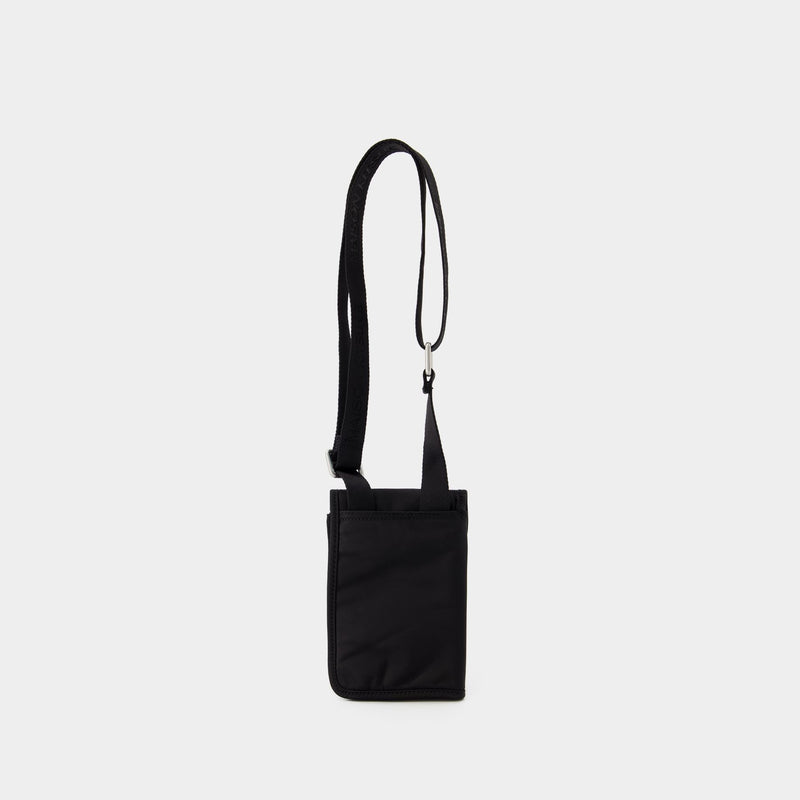 Neck Pouch Crossbody - Maison Kitsune - Nylon - Black