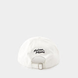 Large Fox Head 6p Cap - Maison Kitsune - Cotton - White