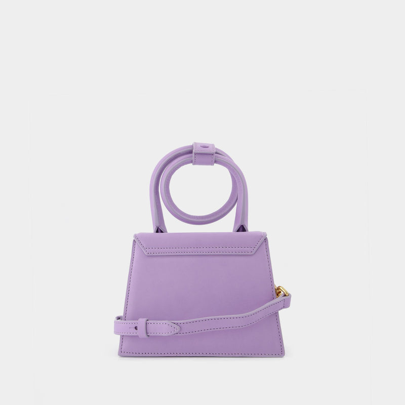Le Chiquito bag Nœud in Purple Leather