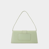 Le Bambino Long bag in Green Leather