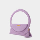 Le Rond bag in Purple Leather