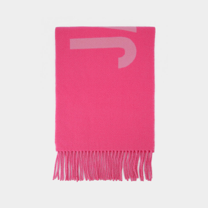 Jacquemus Scarf in Pink Wool