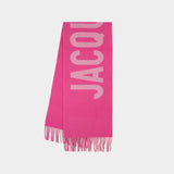 Jacquemus Scarf in Pink Wool