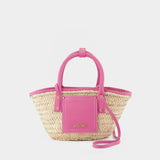 Le Petit Panier Soli Bag - Jacquemus - Dark Pink - Leather