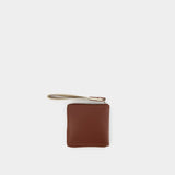 Le Carre Rond Small Leather Goods - Jacquemus -  Black - Leather