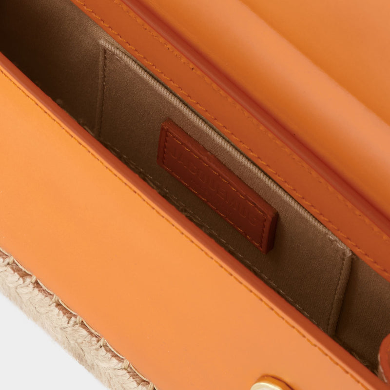 Le Chiquito Long Cordao Bag - Jacquemus - Orange - Leather