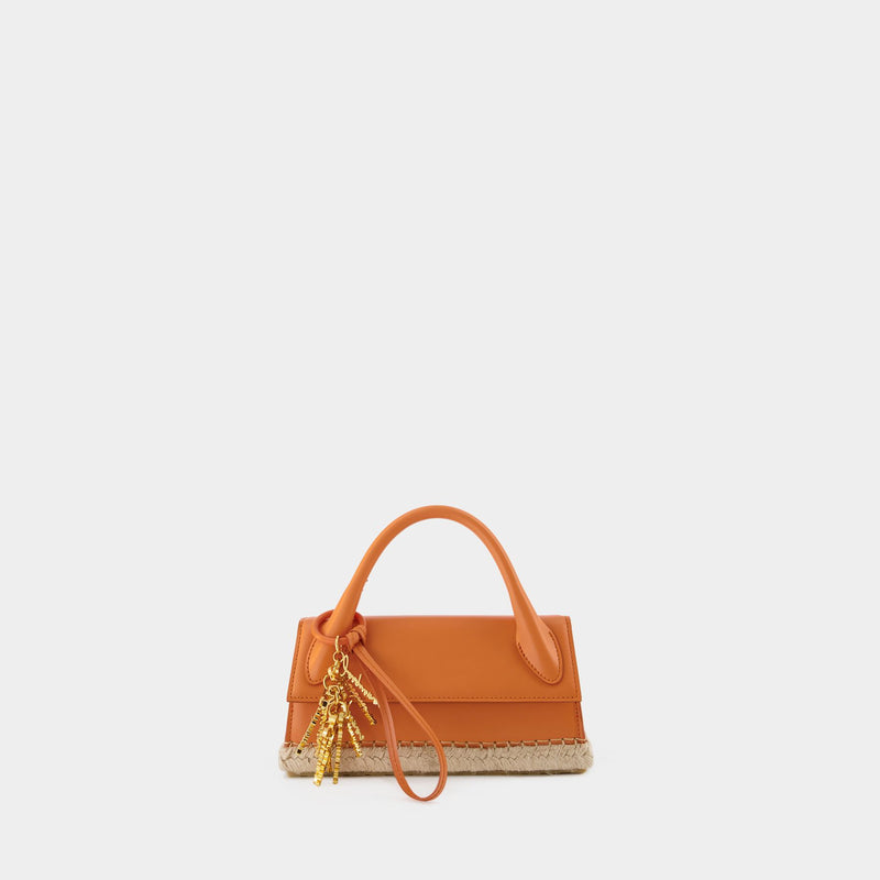 Le Chiquito Long Cordao Bag - Jacquemus - Orange - Leather